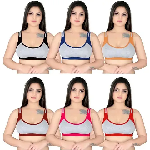 Cotton Blend Sports Bras 