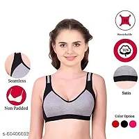 Women And Girls Sports Bra Pack Of 6 Multicolour-thumb1