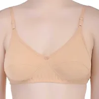 Classic Cotton Blend Solid Non Padded Bras Pack of 6-thumb1