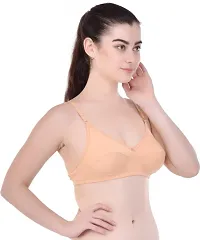 Classic Cotton Blend Solid Non Padded Bras Pack of 6-thumb2