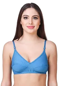 Classic Cotton Hoisery Solid Non Padded Bras Pack of 6-thumb2