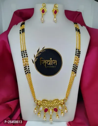 Stylish Golden Alloy Agate Jewellery Set For Women-thumb0