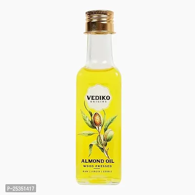 Vediko Origins Organic Almond Oil for Hair Growth, Baby Massage, Face Skin-thumb0