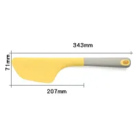 we3 Omelette Spatula Kitchen Omelet Turner Silicone Non-Stick Omelette Scraper Silicone Pigment Scraper with Non Slip Grip for Kitchen Omelet Pancake-thumb1