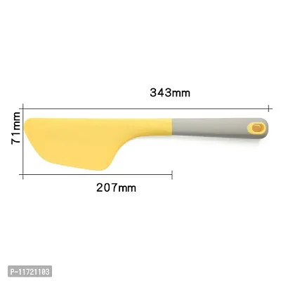 we3 Omelette Spatula Kitchen Omelet Turner Silicone Non-Stick Omelette Scraper Silicone Pigment Scraper with Non Slip Grip for Kitchen Omelet Pancake-thumb2