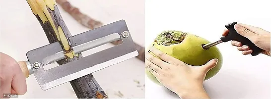 we3 Combo Pack of Sugarcane Peeler and Coconut Peeler for Easy Life.-thumb0