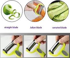 we3 3 in 1 Julienne Vegetable Peeler Carrot Potato Peeler Stainless Steel Fruit Peeler Potato Cabbage Cutter Vegetable Grater Kitchen Gadget-thumb2