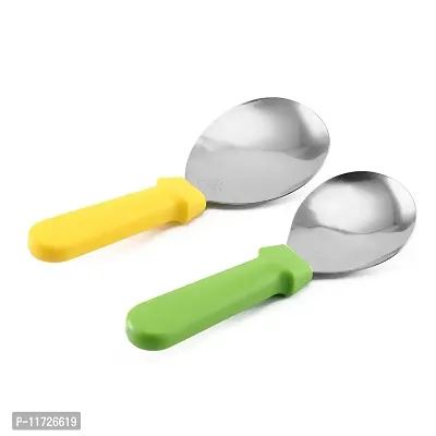 we3 Rice Paddle, Rice Spoon with Stainless Steel Head, Rice Serving Spoon, Non-Stick Rice Spatula Cooking Utensil, Rice Potato Server Spatula Perfect for Rice/Mashed Potato-Multicolor-Pack of 1-thumb2