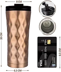 we3 Classic Insulated Tumbler with Flip Lid Stainless Steel Water Bottle Iced Coffee Travel Mug Cup, 500ml (Red, Pack of 1)-thumb1