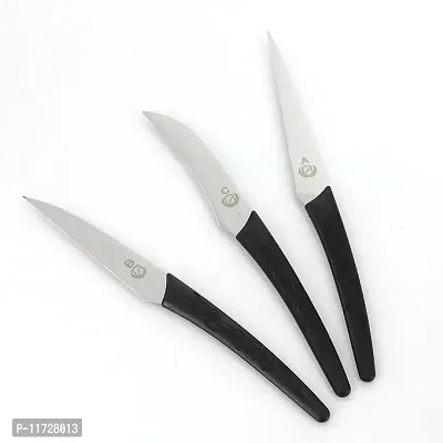 we3 Carving Knifes for Fruits and Vegetables Paring Knives with Stainless Steel Blades Ultra Sharp Kitchen Knife Set of 3-thumb5