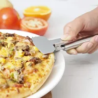 we3 Pizza Cutter Wheel 4 in 1 Design, Super Sharp Slicer, Very Easy to Cut & Serve, All Stainless Steel, Dishwasher Safe-thumb2