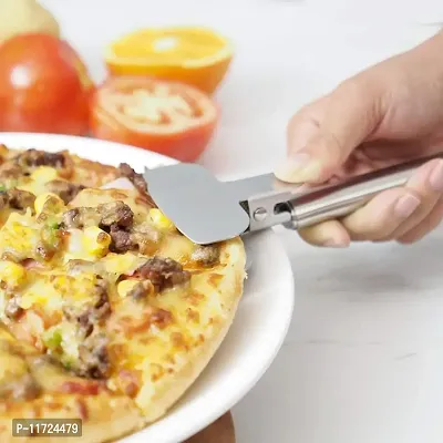 we3 Pizza Cutter Wheel 4 in 1 Design, Super Sharp Slicer, Very Easy to Cut & Serve, All Stainless Steel, Dishwasher Safe-thumb3