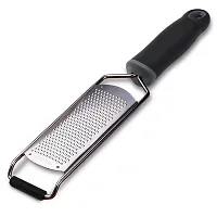 we3 Cheese Grater - Lemon Zester Grater - Stainless Steel Hand Grater for Kitchen - Easy for Parmesan Citrus Ginger Cheese Chocolate Lemon - Black-thumb1