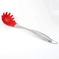 we3 Pasta Fork Stainless Steel Spaghetti Server|Pasta Server 32CM Long| (RED)-thumb4