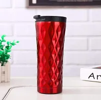we3 Classic Insulated Tumbler with Flip Lid Stainless Steel Water Bottle Iced Coffee Travel Mug Cup, 500ml (Red, Pack of 1)-thumb4