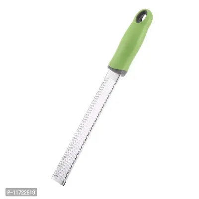 we3 Lemon Zester & Cheese Grater Dishwasher Safe Heavy-Duty Stainless Steel Blade for Extra-Fine Flakes Hard & Soft Cheeses,Veggies,Fruits,Roots,Spices,Chocolates. (Green)-thumb0