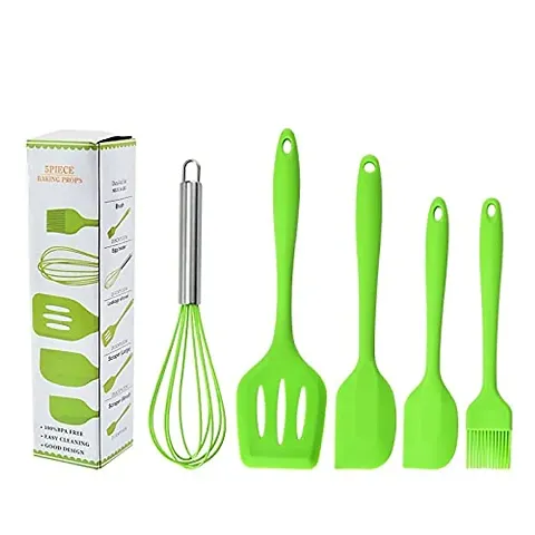 we3 Silicone Cooking Utensils Set, Kitchen Utensils Include Silicone Spatula Set, Turner, Brush, Whisk, Heat Resistant Non-Stick Cooking Tools