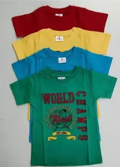 Stylish T-Shirt For Boys In Pack Of 4