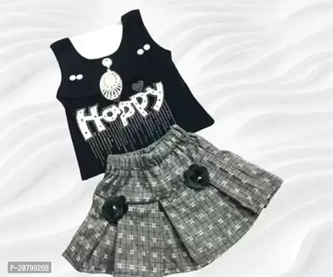 Fabulous Top With Bottom Set Black Color For Girls Pack Of 1-thumb0