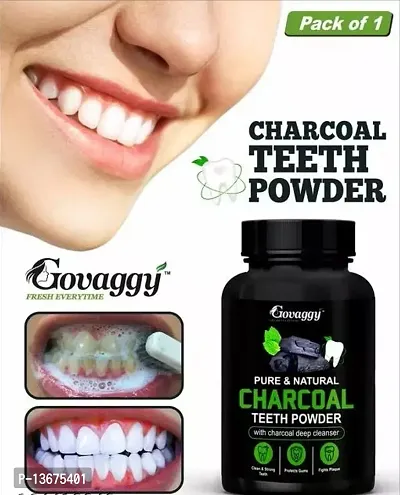 100% Natural Teeth Whitening Kit In Charcoal Flavour