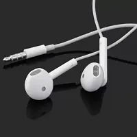 Wire Earphone with Mic High bass HD Voice Headset White, In the Ear Wired Headset (White, In the Ear)-thumb3