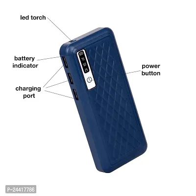New Portable Power Bank 20000mAh Fast Charging For All Smart Phones Lithium Ion (Blue)-thumb2