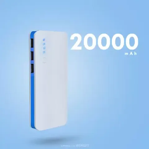 10000 mAh D2 Blue Power Bank