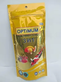 Optimum All Life Stages Pellet, Powder CP 3-in-1 Highly Nutritious Aquarium Fish Food for All Fishes, 100 g -Pack of 2-thumb1