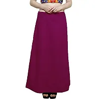 Stylish Purple Chanderi Cotton Solid Petticoats For Women-thumb2