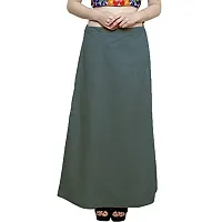 Stylish Green Chanderi Cotton Solid Petticoats For Women-thumb4