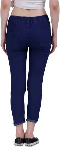 Women's Slim Fit Joggers (Bang Bang_ Blue) Size (26 Till 30)-thumb3