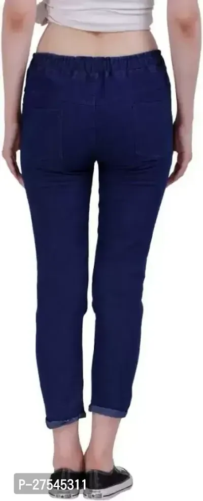 Women's Slim Fit Joggers (Bang Bang_ Blue) Size (26 Till 30)-thumb4