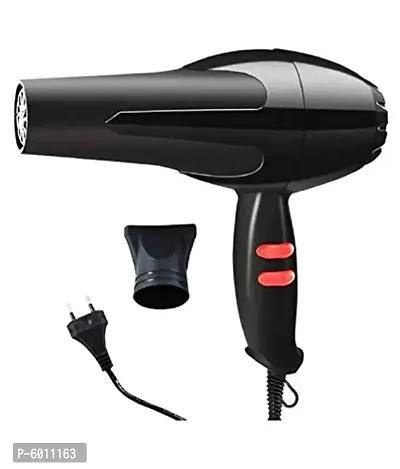 Professional Hair Dryer For Men And Women With 2 Speed And 2 Heat Setting, 1 Concentrator Nozzle And Hanging Loop(1400 Watts, Black)-thumb0