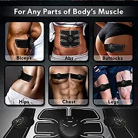 Abs Stimulator Abdominal Muscle, EMS ABS Trainer Body Toning Fitness, USB Rechargeable Toning Belt ABS Fit Weight Muscle Toner Workout Machine-thumb3