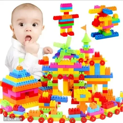 Building Block Game Set for for 3-8 Years Old Kids Boys  Girls,Multi Color,Pack of 200 Piece-thumb0