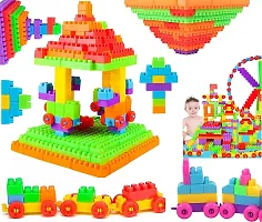 Building Block Game Set for for 3-8 Years Old Kids Boys  Girls,Multi Color,Pack of 200 Piece-thumb1