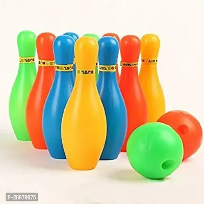 Bowling Toy Set with 10 Bottles and 2 Balls Game for Kids (Bowling Toy Set), Multicolor