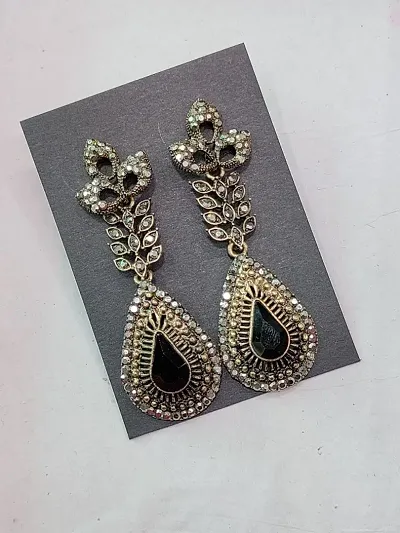 Get online Designer jewellery Black Pearl Fancy Party Wear Jhumki  Jhumka  Earrings For Girls and Women  Lady India