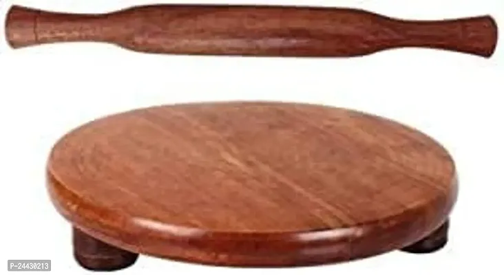 Zoya Handicrafts Wooden Chakla Belan/Wooden Roller Board/ Wooden Roti Maker/Chapati Maker. Rolling Pin  Board