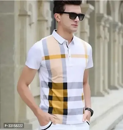 MENS ROUNDED STYLISH TRENDY POLO TSHIRT-thumb0