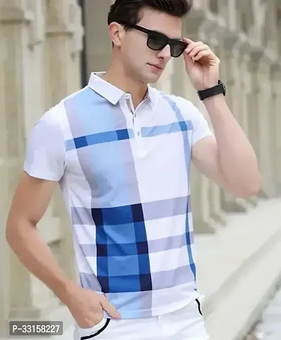 MENS ROUNDED STYLISH TRENDY POLO TSHIRT-thumb0