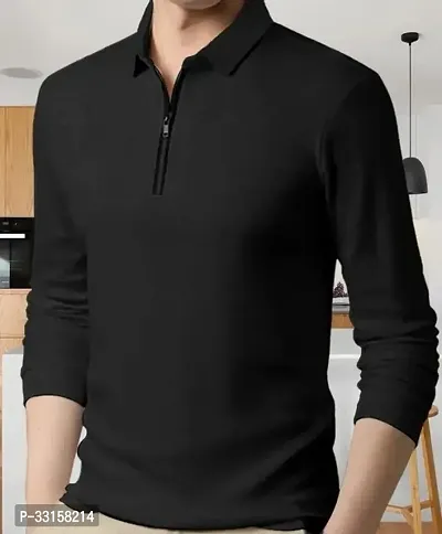 MENS ROUNDED STYLISH TRENDY POLO TSHIRT-thumb0