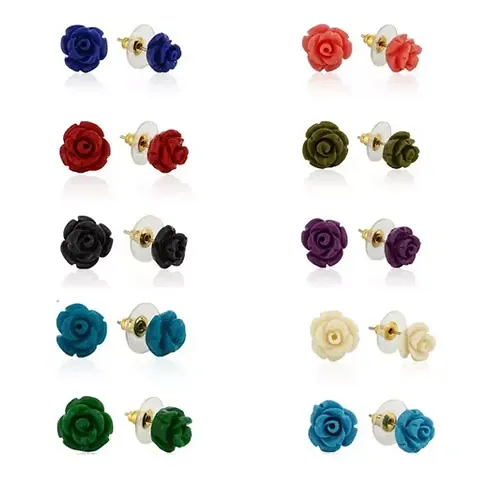 Color Stud Earrings for Women