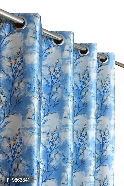 Soulful Creations Printed Curtains for Room and Offices Size 9 feet ( Pack of 2 ).-thumb0