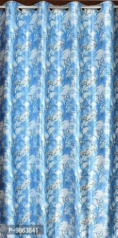 Soulful Creations Printed Curtains for Room and Offices Size 9 feet ( Pack of 2 ).-thumb2