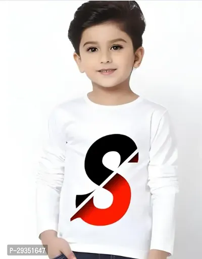 Classic Polyester Printed Full Sleeves T-Shirt For Boys-thumb0