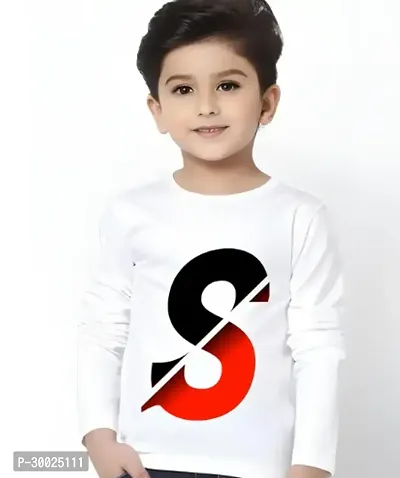 Classic Polyester Printed Full Sleeves T-Shirt For Boys-thumb0