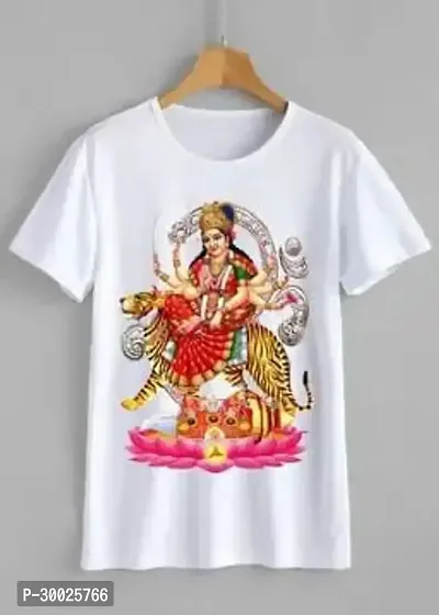 Stylish White Polyester Printed Tees For Boys