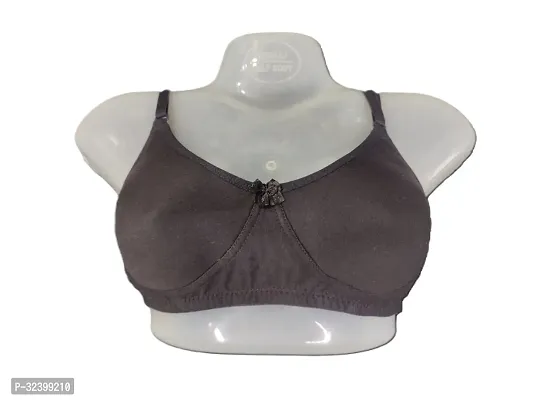 Stylish Black Cotton Blend Solid Bras For Women-thumb0