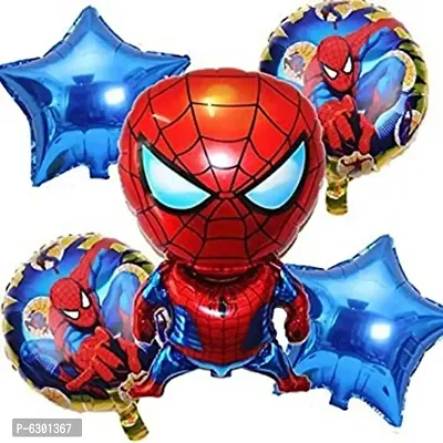 Spiderman FOIL Happy Birthday Decoration Balloons for Boys Happy Birthday Spiderman Theme-thumb0